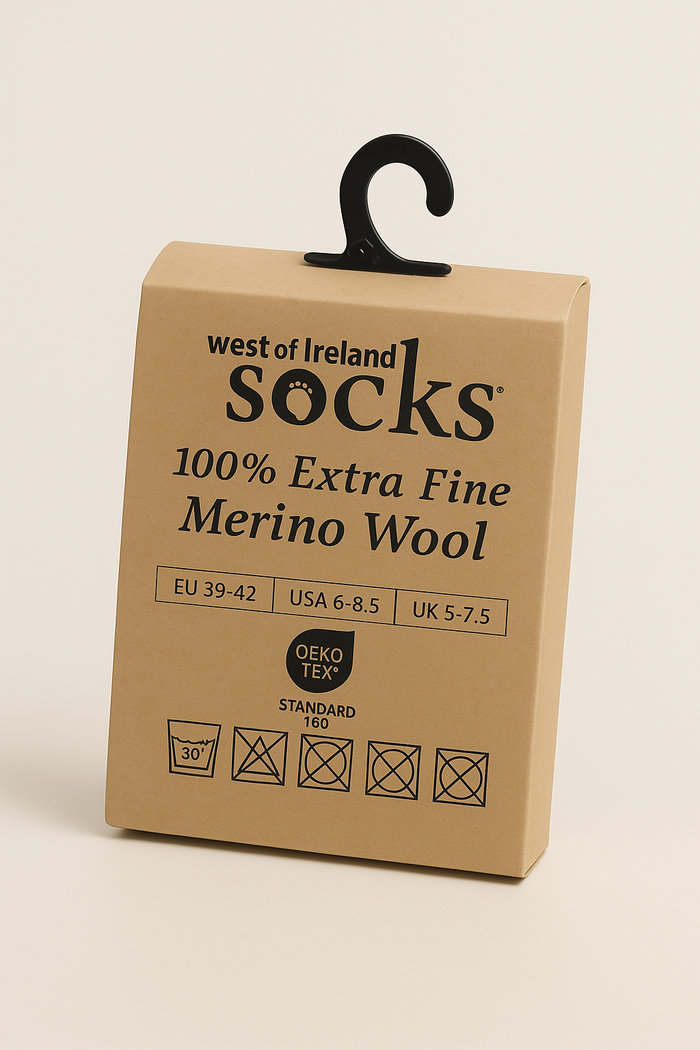 West Of Ireland Merino Socks | Lime
