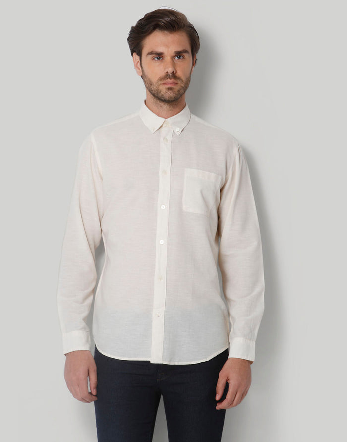 White Full Sleeves Shirt