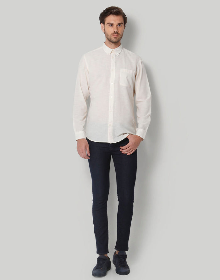 White Full Sleeves Shirt