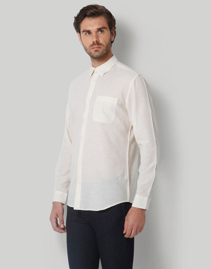 White Full Sleeves Shirt