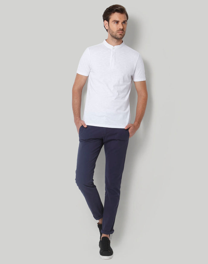 White Henley T-Shirt