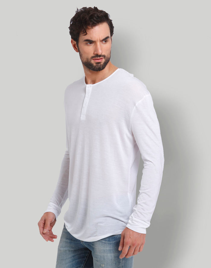 White Henley T-Shirt
