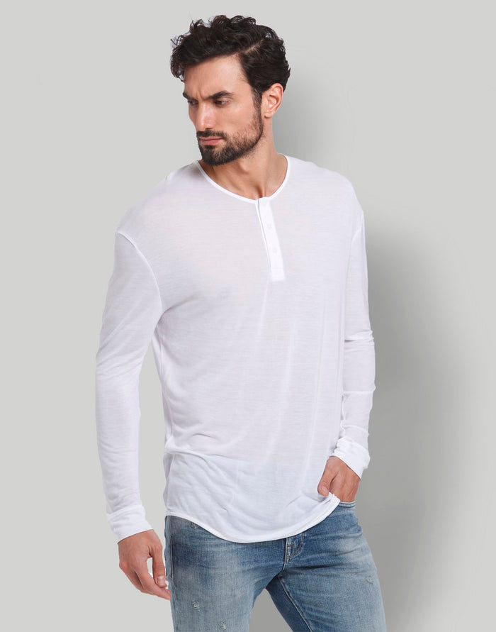 White Henley T-Shirt