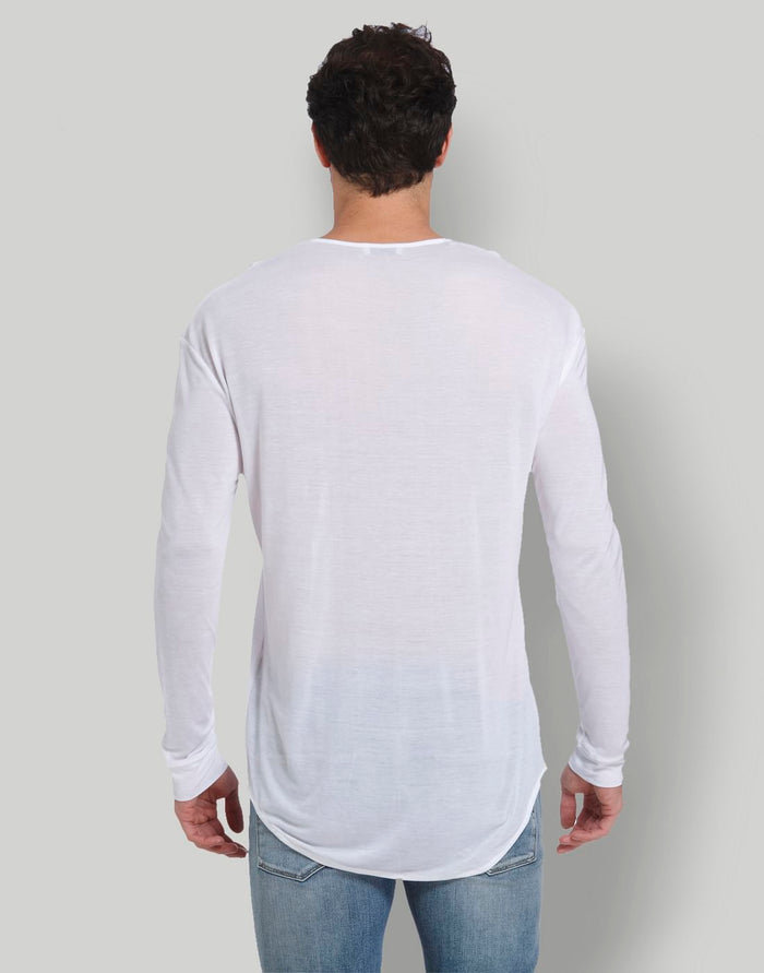 White Henley T-Shirt