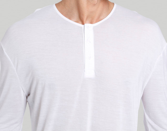 White Henley T-Shirt