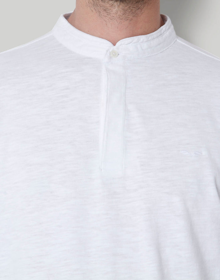 White Henley T-Shirt