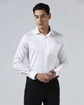 White Non Iron Textured Shirt - P31