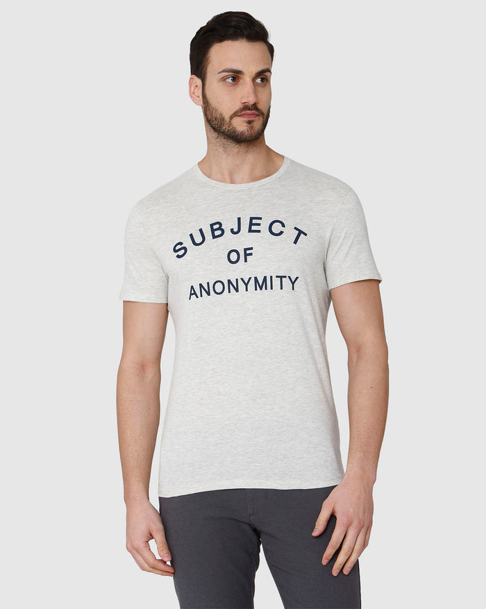 White Printed Crew Neck T-Shirt