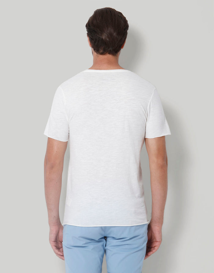 White Printed Crew Neck T-Shirt