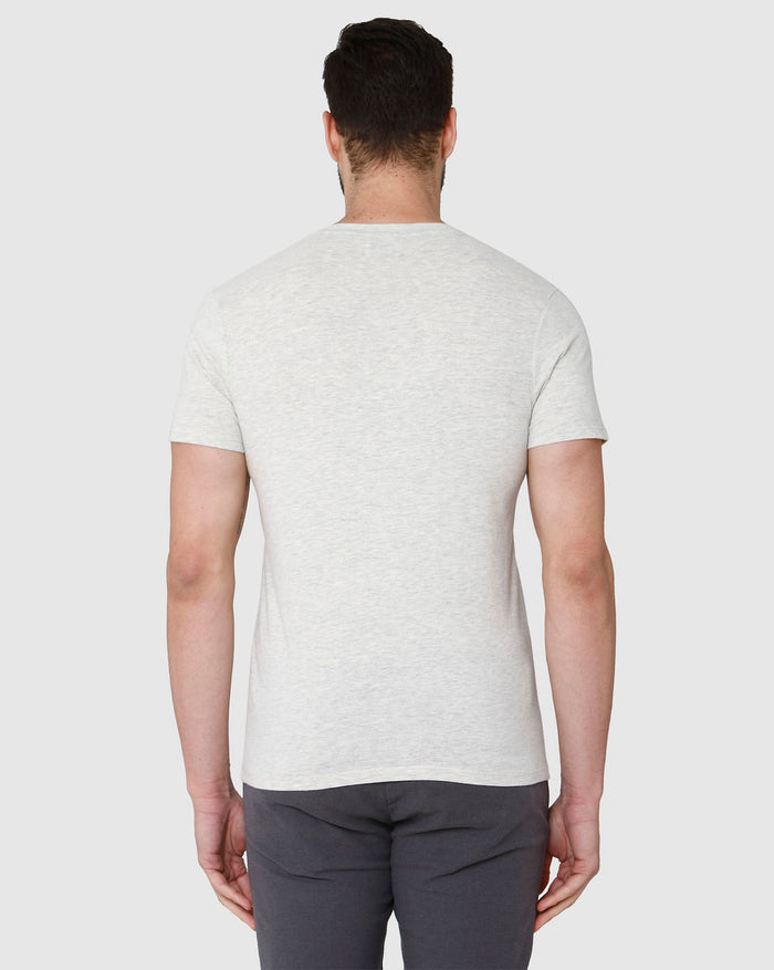 White Printed Crew Neck T-Shirt