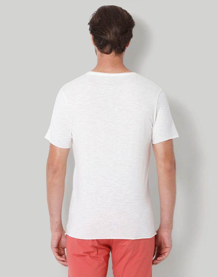 White Printed Crew Neck T-Shirt