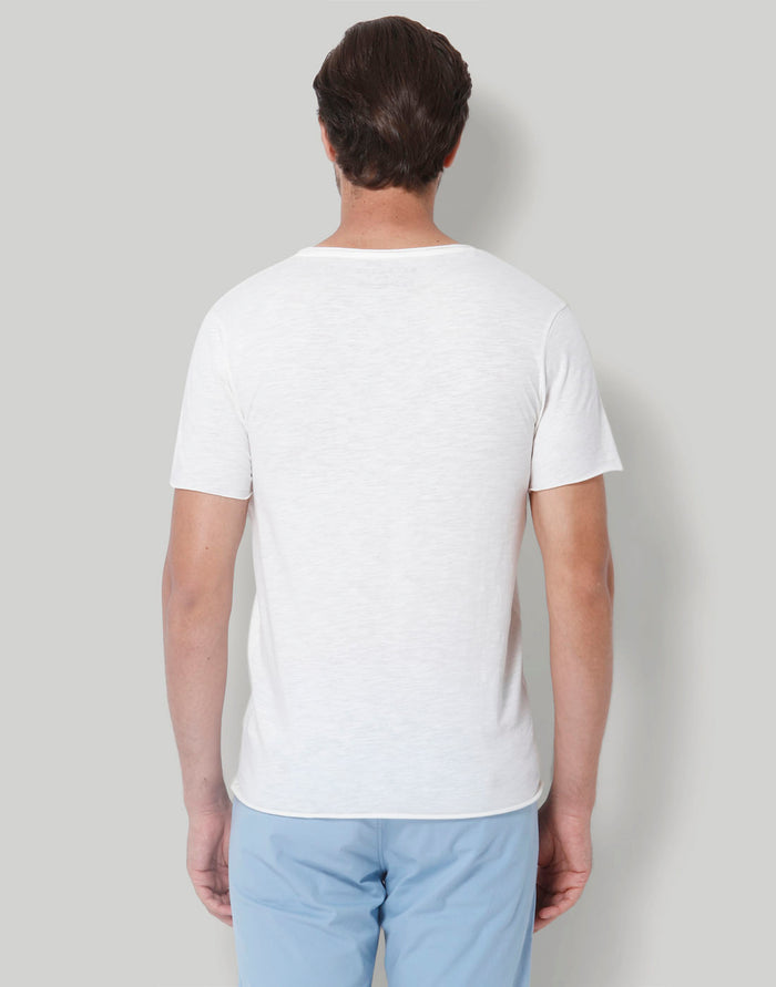 White Printed Crew Neck T-Shirt