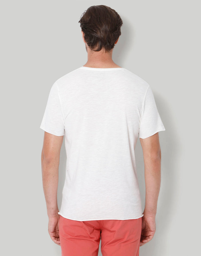 White Printed Crew Neck T-Shirt