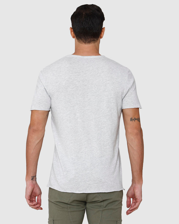 White Printed Crew Neck T-Shirt