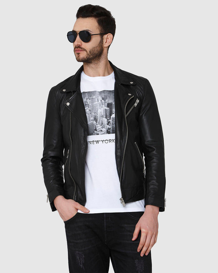 White Printed Crew Neck T-Shirt