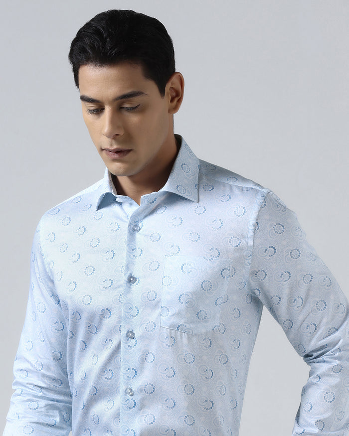 White Printed Shirt - Circuit