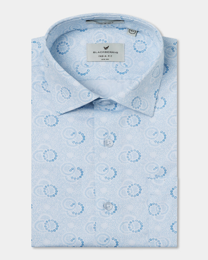 White Printed Shirt - Circuit