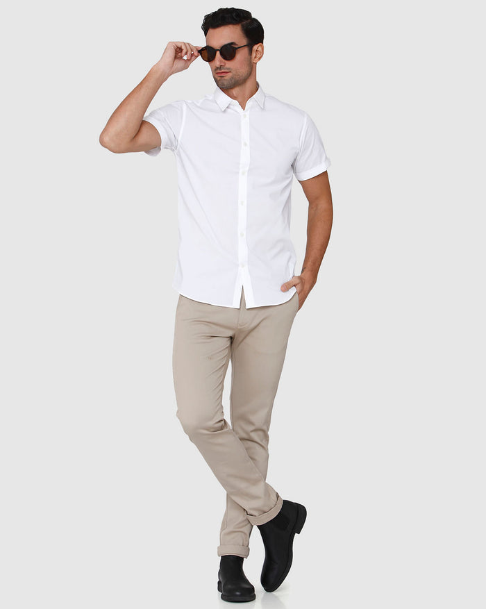 White Short Sleeves Shirt