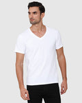 White V-Neck T-Shirt