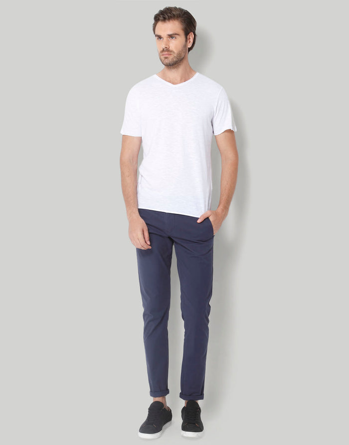 White V-Neck T-Shirt