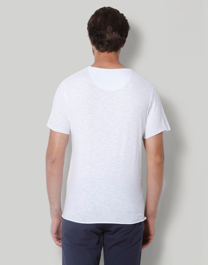 White V-Neck T-Shirt