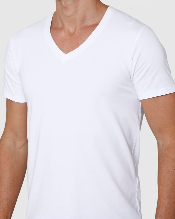 White V-Neck T-Shirt