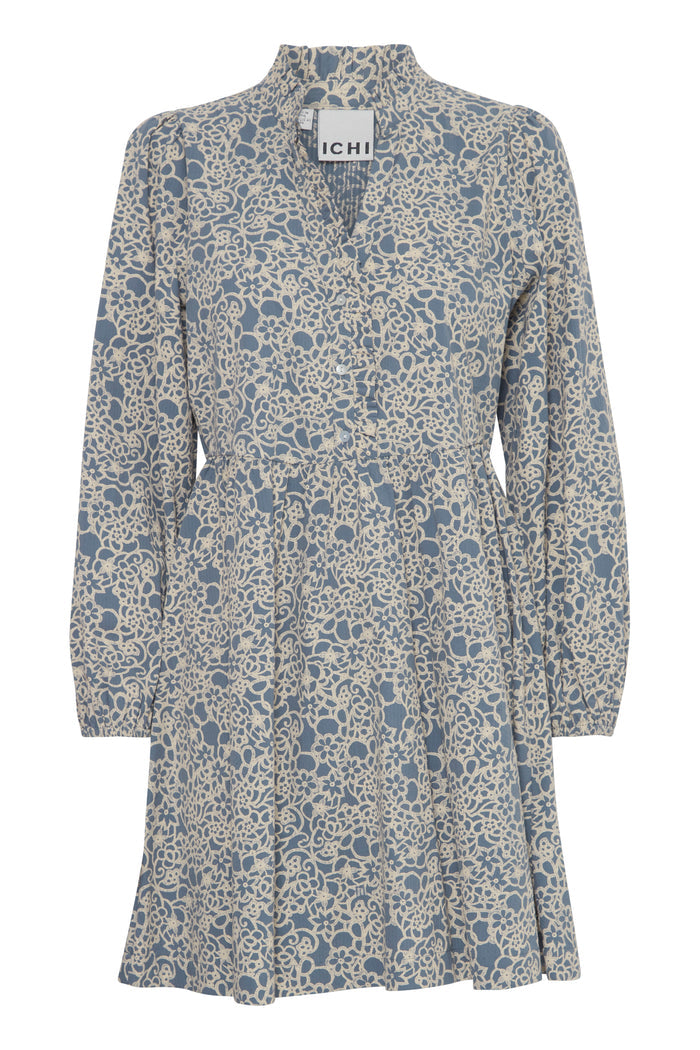 Wissa Mini Dress (Blue Mirage Flower)