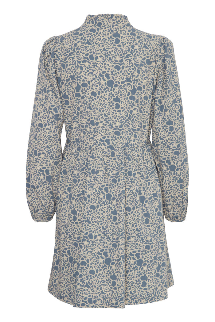 Wissa Mini Dress (Blue Mirage Flower)