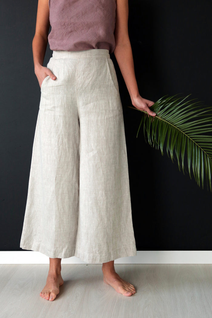 Women’s Linen Сulottes PALMA in Beige
