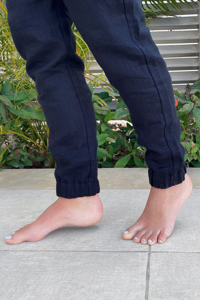 Women’s Linen Pants NARA in Dark blue