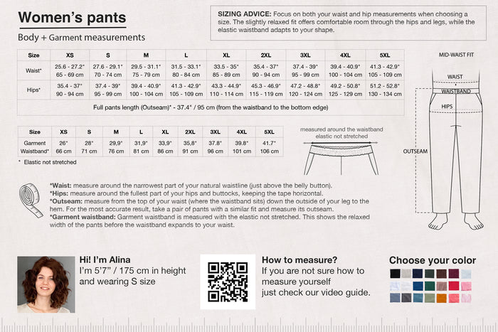 Women’s Linen Pants NARA in Light grey