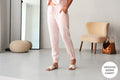 Women’s Linen Pants NARA in Light pink