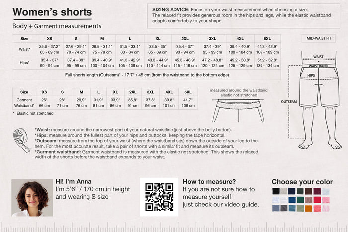 Women’s Linen Shorts BELLA in Cream