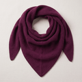 Women’s Luxury Ribbed Cashmere Triangle Scarf - EMINENCE - Heritage Of Scotland -