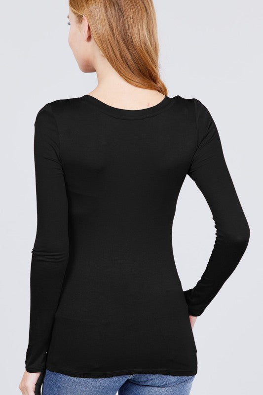 Women's Ultra-Soft Long Sleeve Round Neck Top