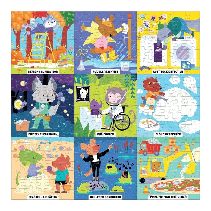Completed Wondrous jobs 300 piece jigsaw puzzle