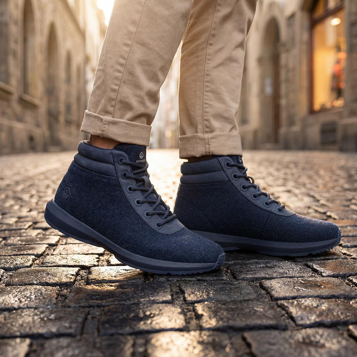 Giesswein Wool Sneaker High Top M - bleu 580