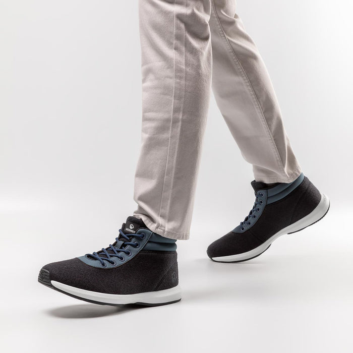 Giesswein Wool Sneaker High Top M - bleu foncé 548