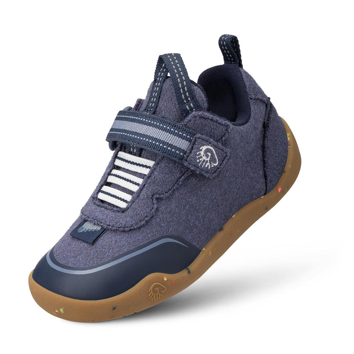 Giesswein Wooly Steps Barfußschuh - bleu océan 540