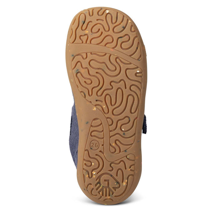 Giesswein Wooly Steps Barfußschuh - bleu océan 540