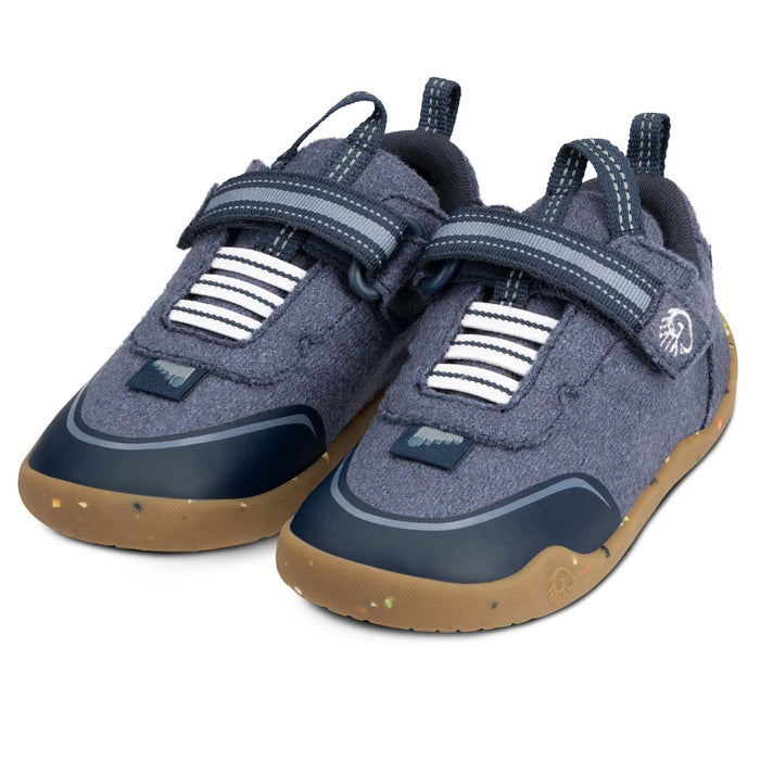 Giesswein Wooly Steps Barfußschuh - bleu océan 540