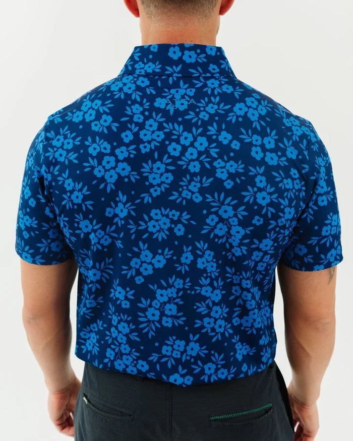 YATTA MENS NAVY DAISY POLO 25