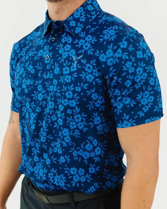 YATTA MENS NAVY DAISY POLO 25