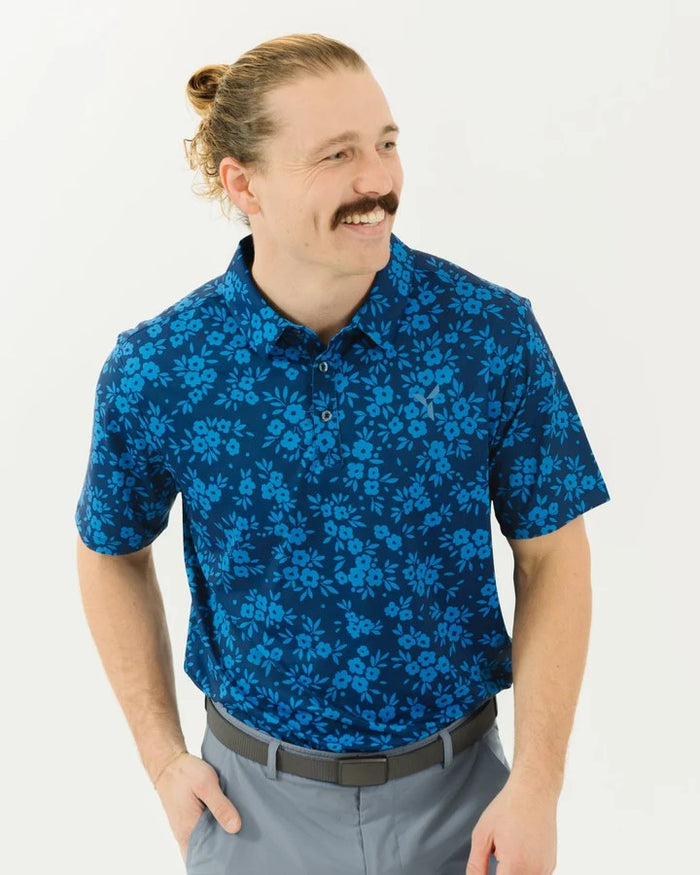 YATTA MENS NAVY DAISY POLO 25