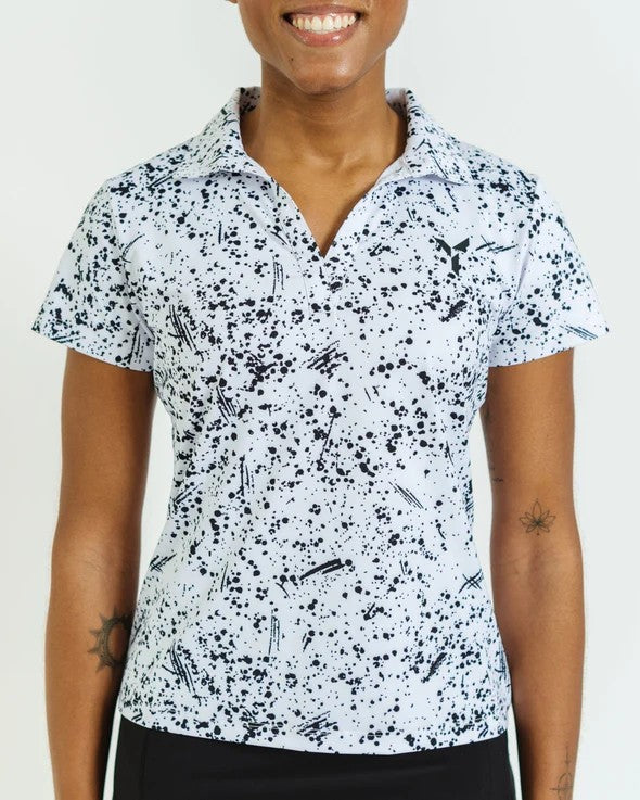 YATTA WOMENS COOKIES & CREAM POLO 25