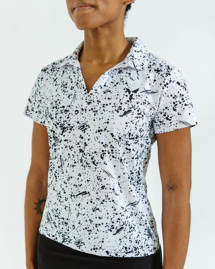 YATTA WOMENS COOKIES & CREAM POLO 25