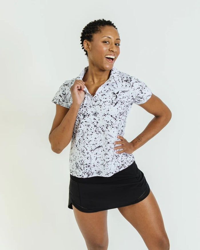 YATTA WOMENS COOKIES & CREAM POLO 25