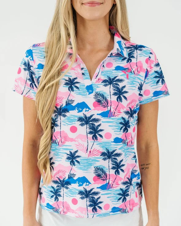 YATTA WOMENS SUNSET SWING POLO 25