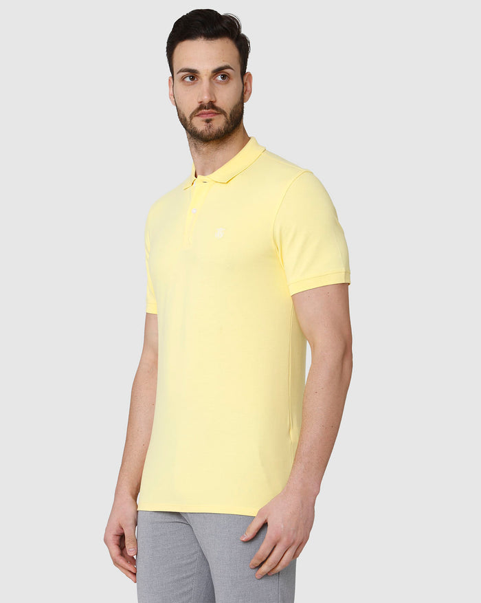 Yellow Polo Neck T-Shirt