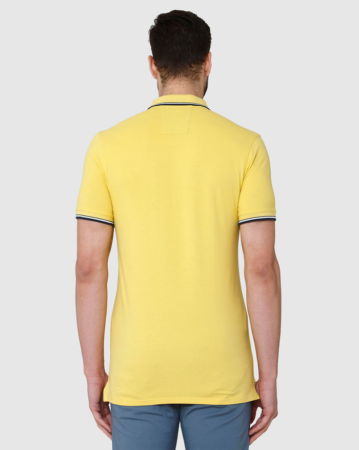 Yellow Polo Neck T-Shirt